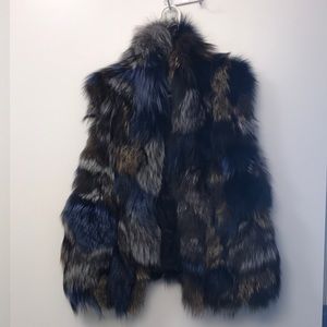 Vince fox fur vest